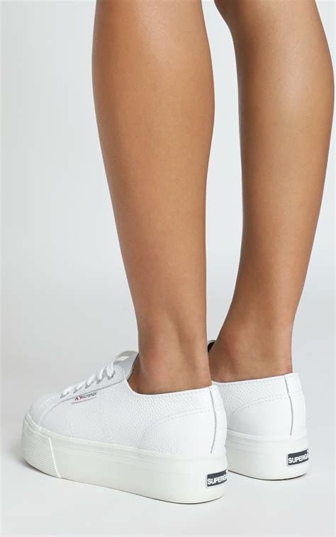 leather platform sneakers